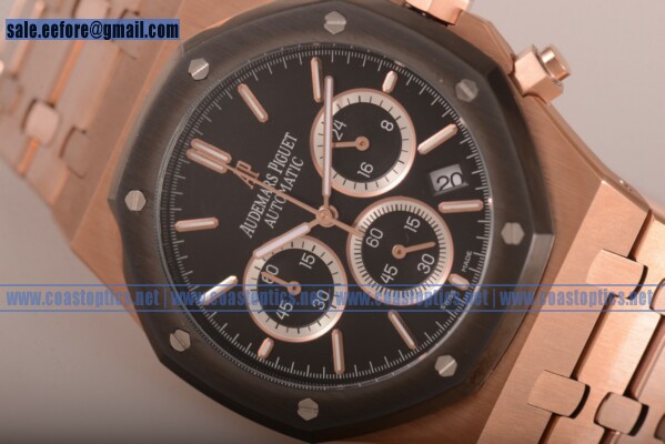 Replica Audemars Piguet Royal Oak Chrono Watch Rose Gold 26320OR.OO.1220OR.05